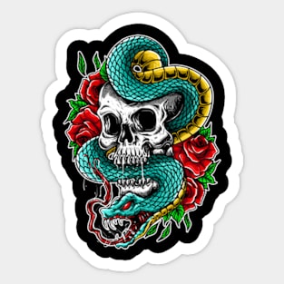 Skull vs Snake Sticker